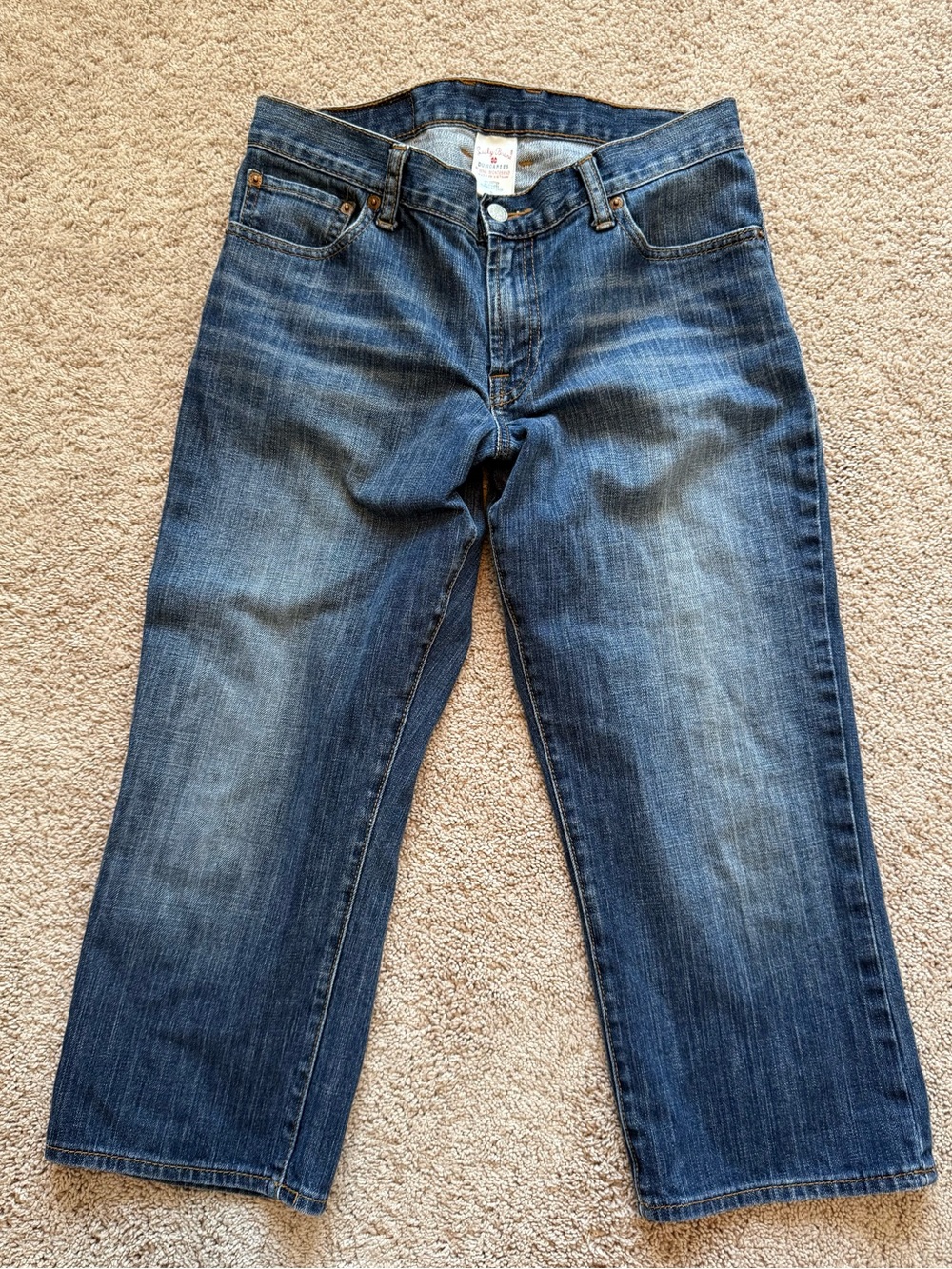Lucky Brand Classic Fit Crop Blue Jeans